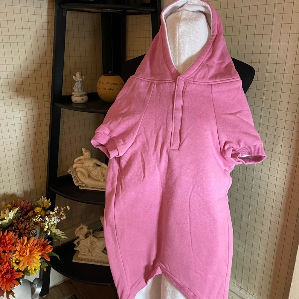 Zack and Zoey XXL pink fleece sweatshirt for dogs